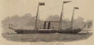 Viagem de Julgamento do Barão Osy, Navio a Vapor de Ferro